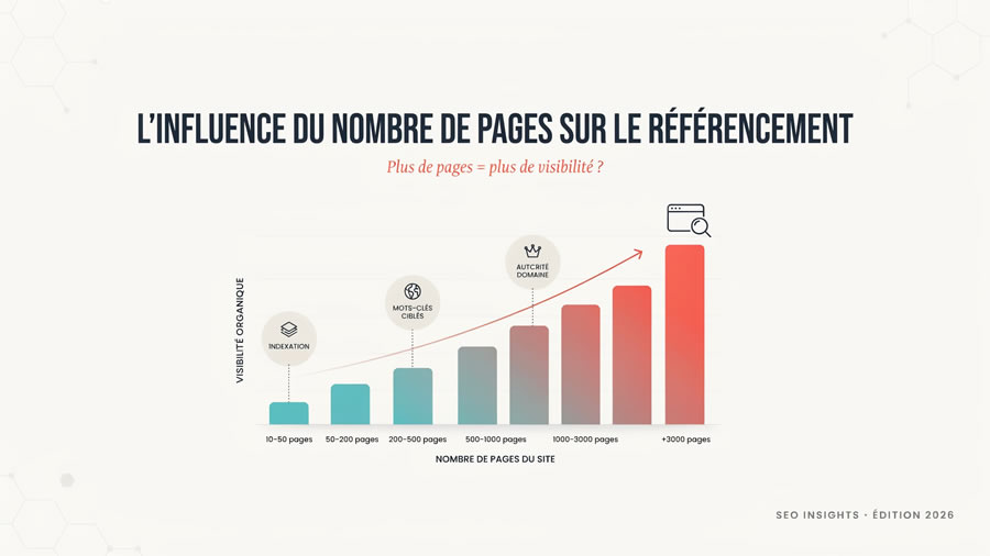 Influence du nombre de pages d'un site dans le référencement